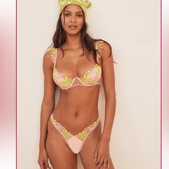 New! SET For love and lemons Daisy Jane Embroidery Bra and panty 24516 4053 - Picture 4 of 16